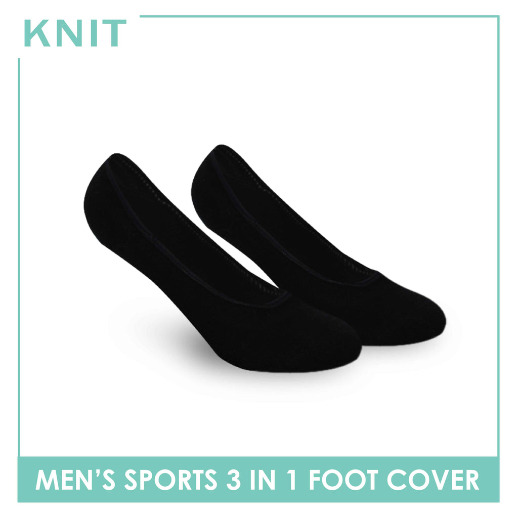 Knit Men’s Thick Sports Foot Cover 3 pairs in a pack KMSFKG1
