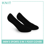 Knit Men’s Thick Sports Foot Cover 3 pairs in a pack KMSFKG1