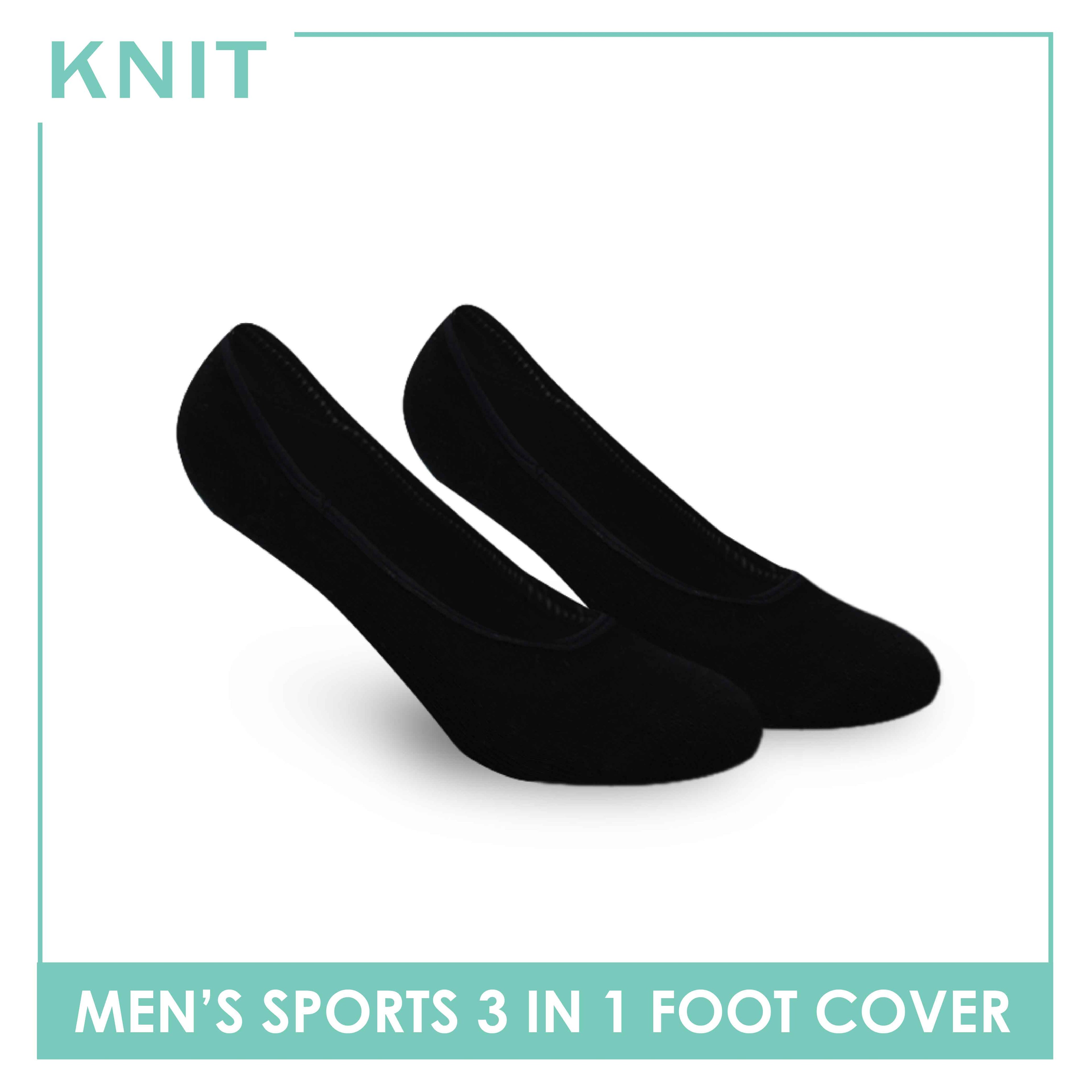 Knit Men’s Thick Sports Foot Cover 3 pairs in a pack KMSFKG1
