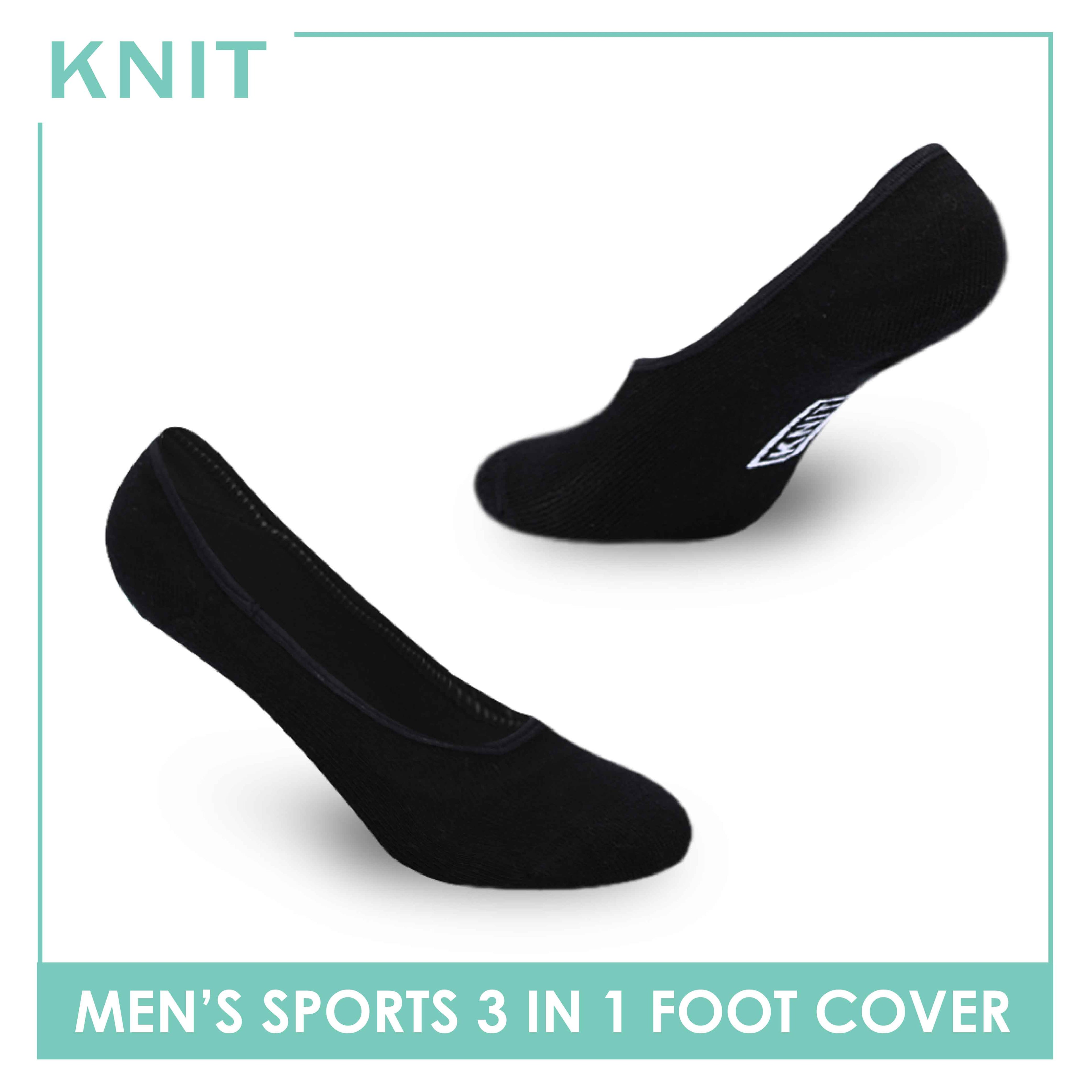 Knit Men’s Thick Sports Foot Cover 3 pairs in a pack KMSFKG1