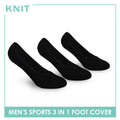 Knit Men’s Thick Sports Foot Cover 3 pairs in a pack KMSFKG1