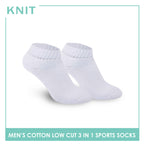 Knit Men’s Cotton Ankle 3-in-1 Thick Sports Socks KMSKG1 (6694447906921)