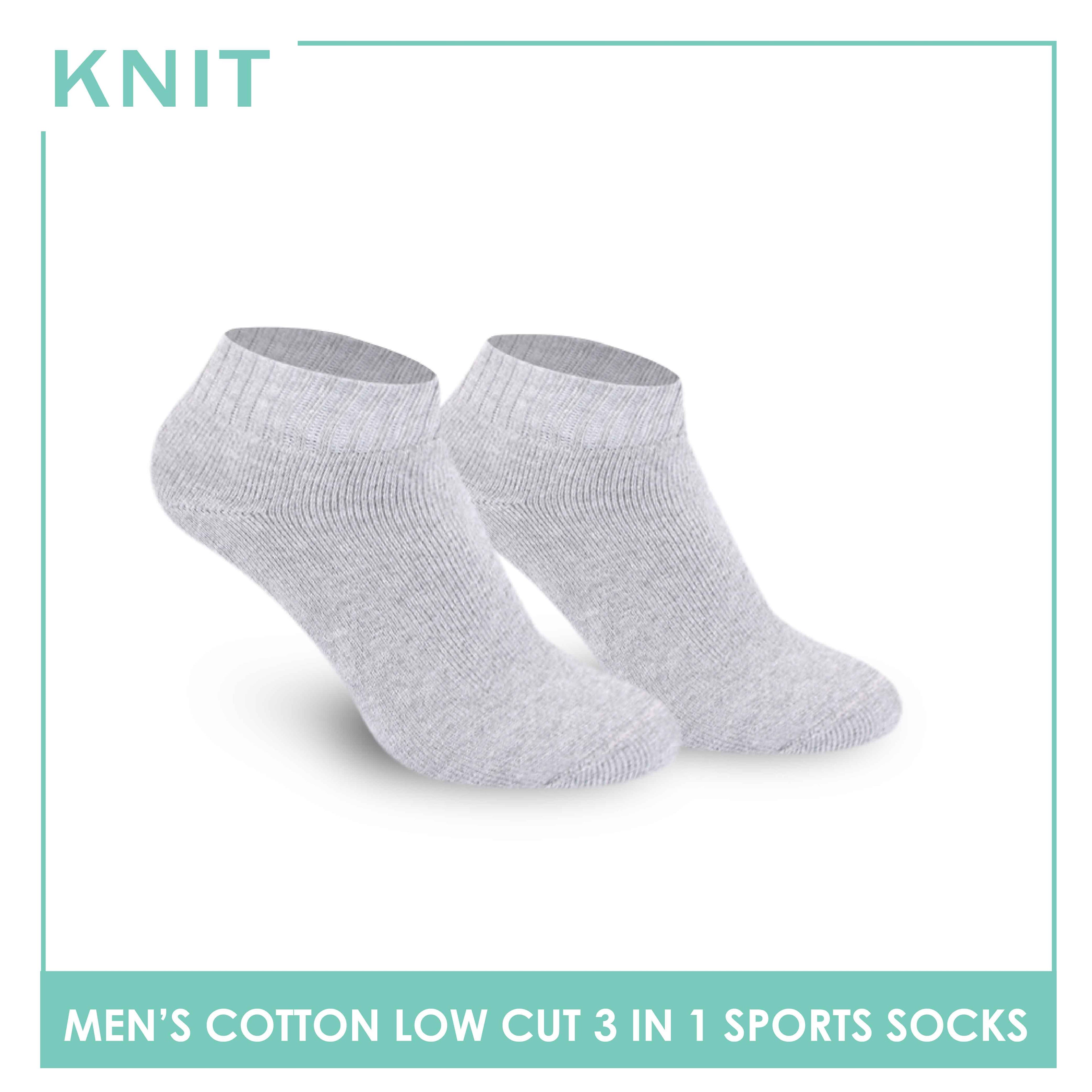 Knit Men’s Cotton Ankle 3-in-1 Thick Sports Socks KMSKG1 (6694447906921)