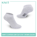 Knit Men’s Cotton Ankle 3-in-1 Thick Sports Socks KMSKG1 (6694447906921)