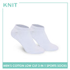 Knit Men’s Cotton Low Cut 3-in-1 Thick Sports Socks KMSKG6 (6694450069609)