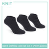 Knit Men's Cotton Low Cut 3 pairs in a pack Thick Sports Socks KMSKG6