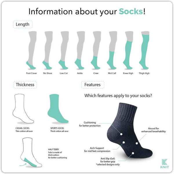 Knit KMSEDM0401 Men's Casual Ankle Socks 1 pair