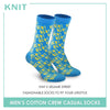 Knit KMSSE9213 Men's Cotton Crew Casual Socks 1 pair