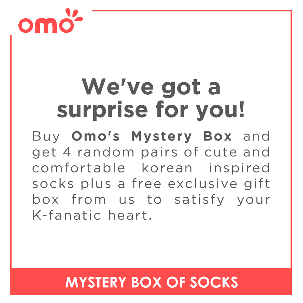 OMO Ladies' Mystery Box of Socks 4 in a Pack OLCLOWCUT / OLCANKLE / OLCANKLELCUT