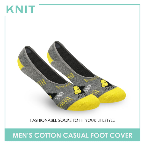 Knit KMCF1844 Men's Cotton Casual No Show Socks 1 Pair (4835400548457)