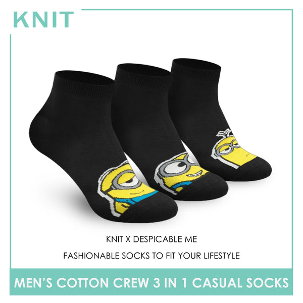 Knit KMCDMG0402 Men's Ankle Casual Socks 3 pairs in a pack (4851474923625)
