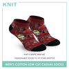 Knit KMMH9404 Men's Cotton Low Cut Casual Socks 1 pair