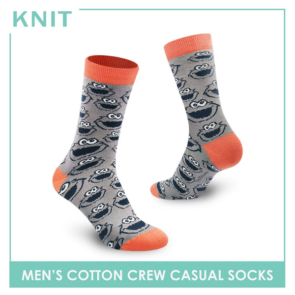 Knit KMSS9205 Men's Cotton Crew Casual Socks 1 pair (4822457483369)