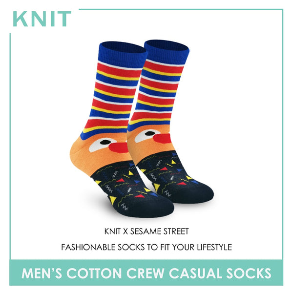 Knit KMSS9209 Men's Cotton Crew Casual Socks 1 Pair (4822464790633)