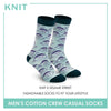 Knit KMSS9212 Men's Cotton Crew Casual Socks 1 pair