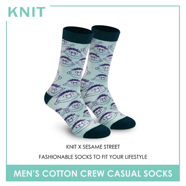 Knit KMSS9212 Men's Cotton Crew Casual Socks 1 Pair (4822468853865)