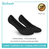 Biofresh RLFG101 Ladies Cotton Casual Foot Cover 3 pairs in a pack