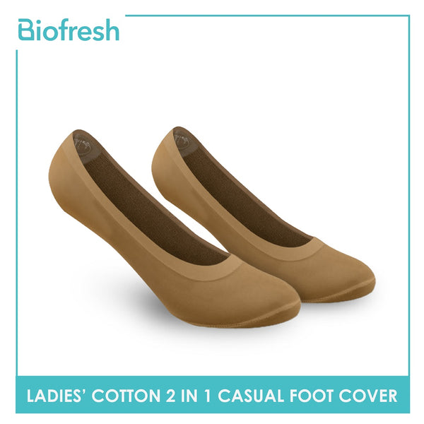 Biofresh RLFG101 Ladies Cotton Casual Footcover 3 pairs in a pack (4374893101161)