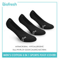 Biofresh RMFSG01 Men's Cotton No Show Sports Socks 3-in-1 Pack (4374661234793)