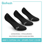 Biofresh RMFSG01 Men's Cotton No Show Sports Socks 3-in-1 Pack (4374661234793)