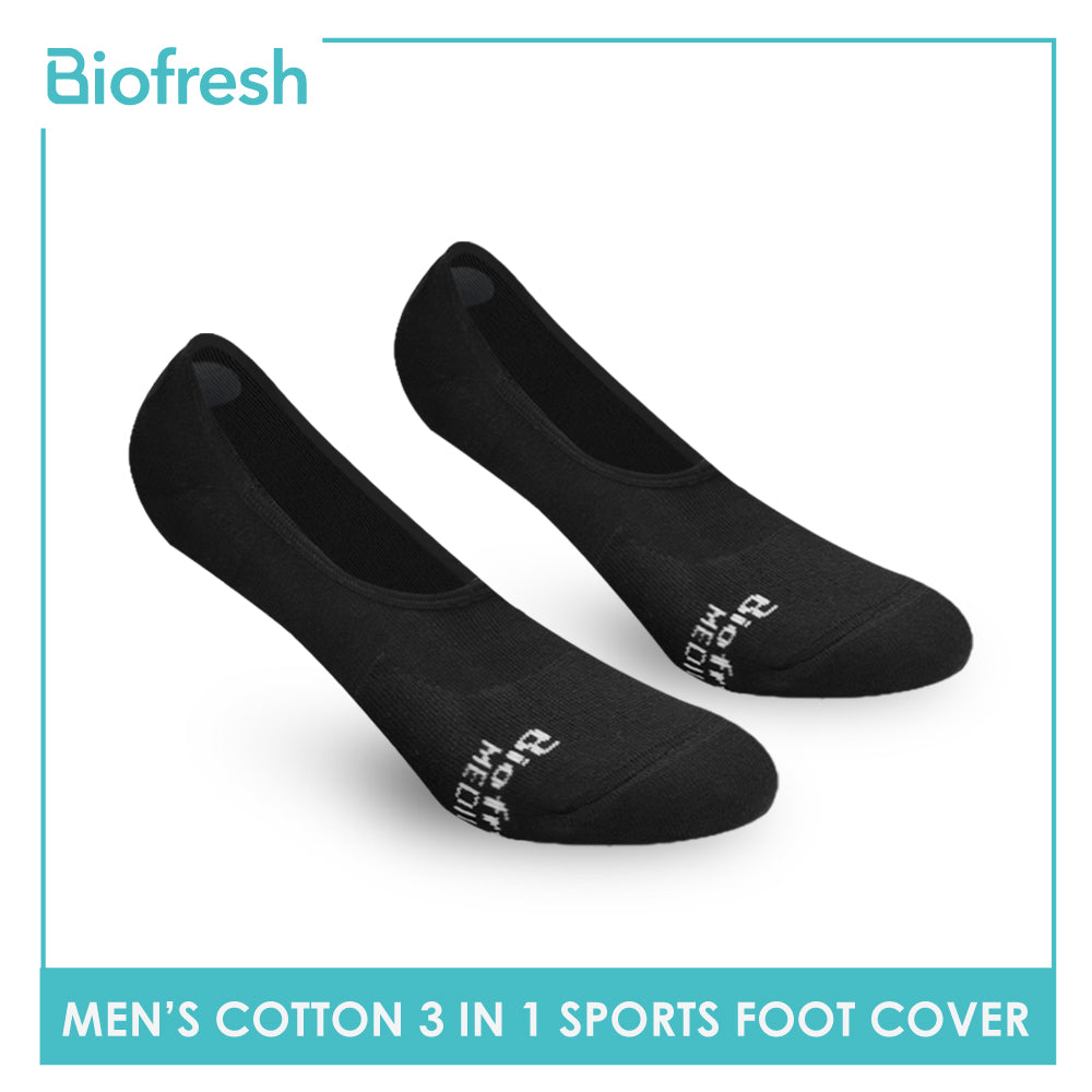 Biofresh RMFSG01 Men's Cotton No Show Sports Socks 3-in-1 Pack (4374661234793)