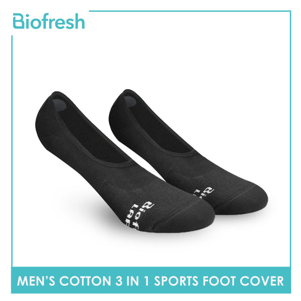 Biofresh RMFSG01 Men's Cotton No Show Sports Socks 3-in-1 Pack (4374661234793)