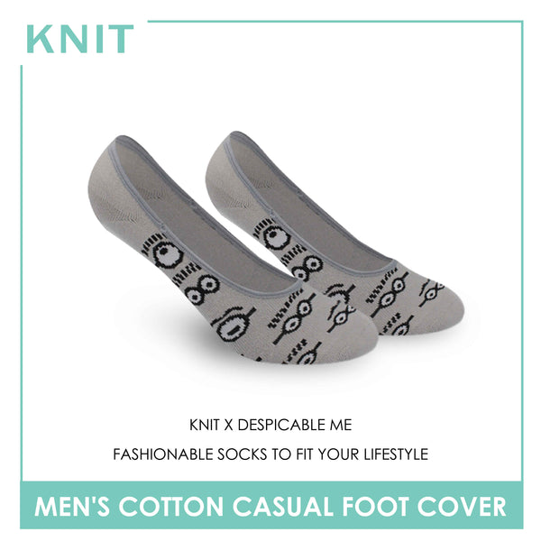 Knit Men's Minions Cotton Lite Casual Foot Cover 1 Pair KMDMF1401