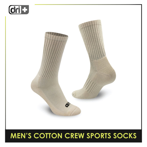 Dri Plus DMS0401 Men's Thick Cotton Crew Sports Socks 1 pair (4799349686377)