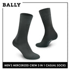 Bally YMMKG4 Men's Mercerized Crew Dress Casual Socks 3 pairs in a pack (4700285337705)