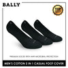 Bally YMCFG1 Men's Cotton No Show Casual Socks 3 pairs in a pack