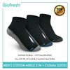 Biofresh RMCG04 Men's Cotton Ankle Casual Socks 3 pairs in a pack