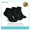 Biofresh RLCKG32 Ladies Cotton Ankle Casual Socks 3 pairs in a pack