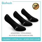 Biofresh RBSFG2 Children's Thick Cotton No Show Sports Socks 3 pairs in a pack (4699476787305)