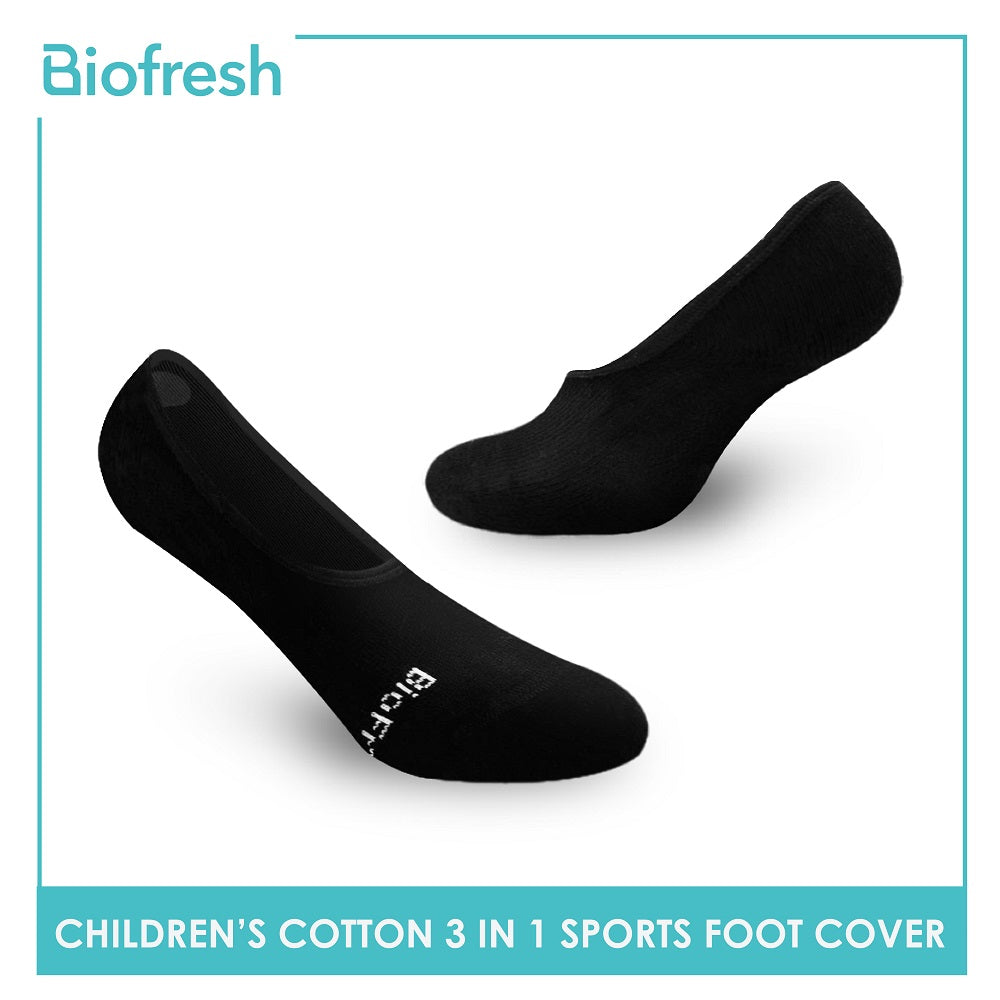 Biofresh RBSFG2 Children's Thick Cotton No Show Sports Socks 3 pairs in a pack (4699476787305)