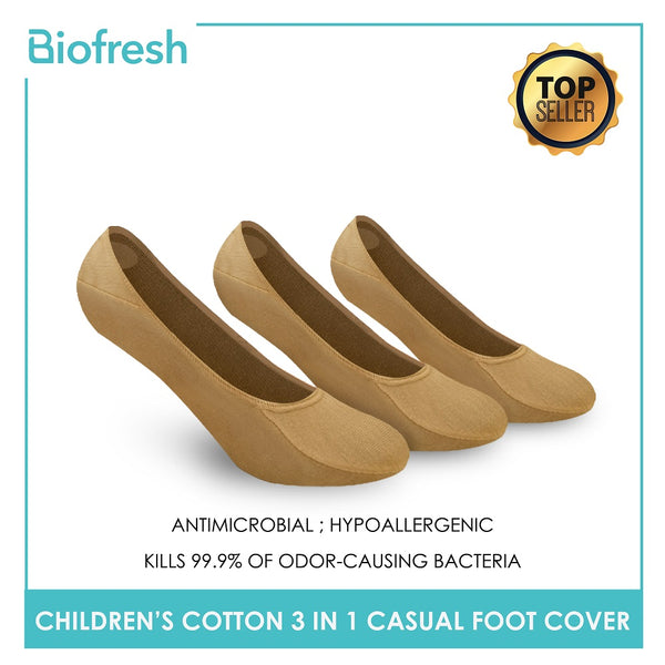 Biofresh RGCFG1 Children's Cotton No Show Casual Socks 3 pairs in a pack (4699495628905)
