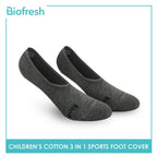 Biofresh RBSFG2 Children's Thick Cotton No Show Sports Socks 3 pairs in a pack (4699476787305)