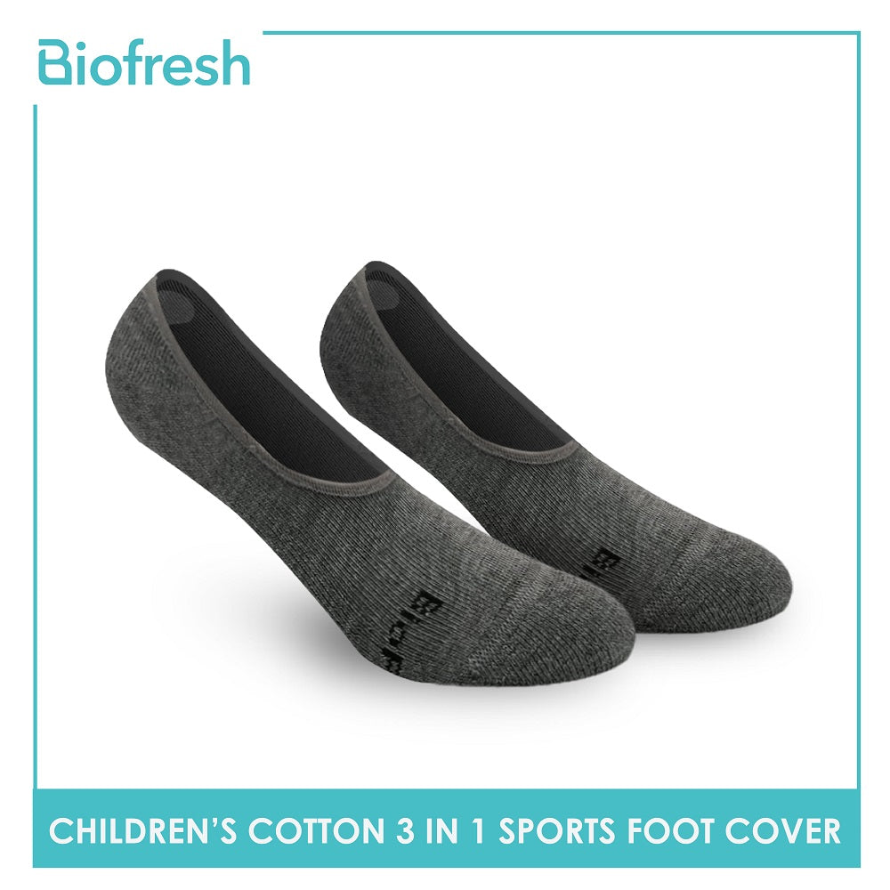 Biofresh RBSFG2 Children's Thick Cotton No Show Sports Socks 3 pairs in a pack (4699476787305)