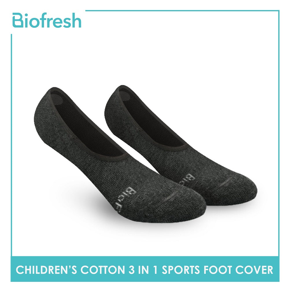 Biofresh RBSFG2 Children's Thick Cotton No Show Sports Socks 3 pairs in a pack (4699476787305)