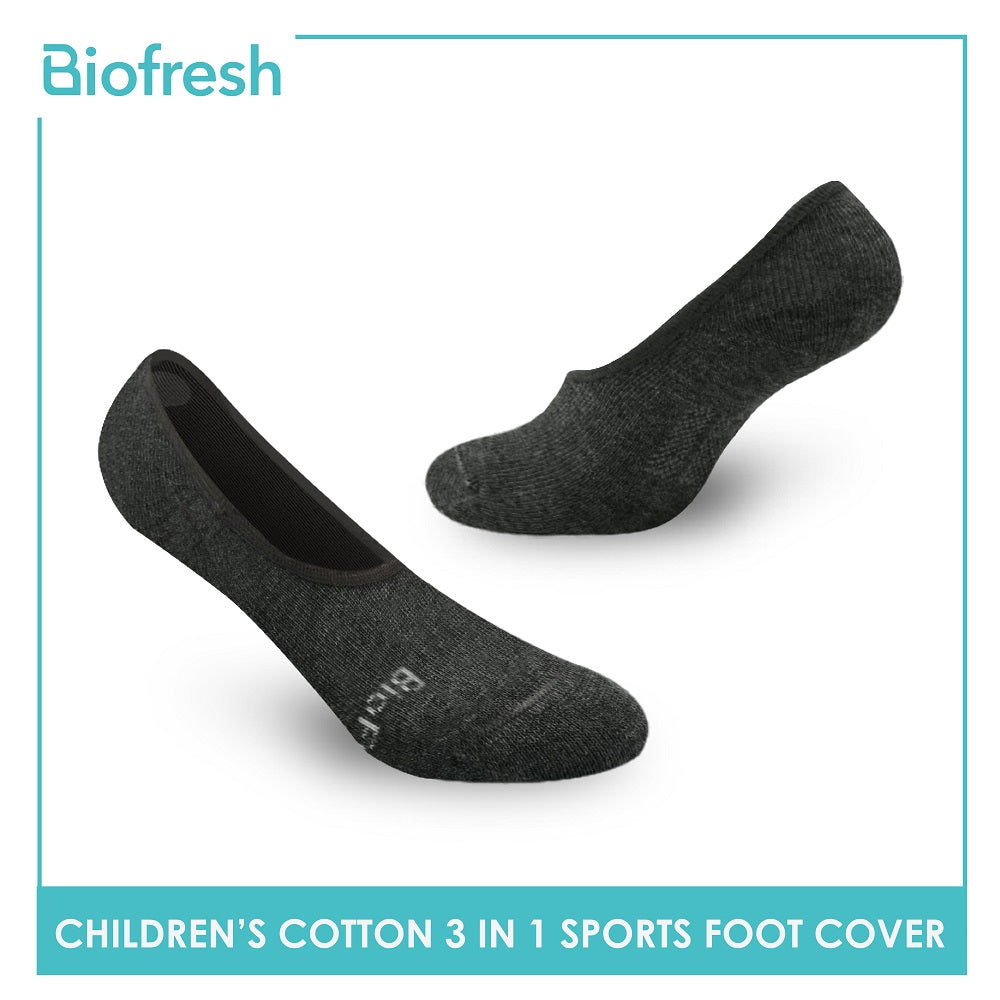 Biofresh RBSFG2 Children's Thick Cotton No Show Sports Socks 3 pairs in a pack (4699476787305)