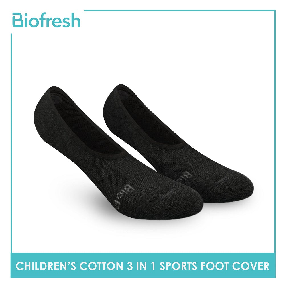 Biofresh RBSFG2 Children's Thick Cotton No Show Sports Socks 3 pairs in a pack (4699476787305)