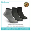 Biofresh RTMCG9402 Men's Cotton Ankle Casual Socks 3 pairs in a pack
