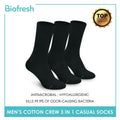 Biofresh RMCKG10 Men's Crew Casual Socks 3 pairs in a pack (4700280979561)