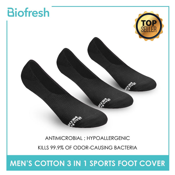 Biofresh RMFSG3 Men's Thick Cotton No Show Sports Socks 3 pairs in a pack (4791922557033)