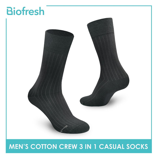Biofresh RMCKG10 Men's Crew Casual Socks 3 pairs in a pack (4700280979561)