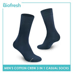 Biofresh RMCKG10 Men's Crew Casual Socks 3 pairs in a pack (4700280979561)