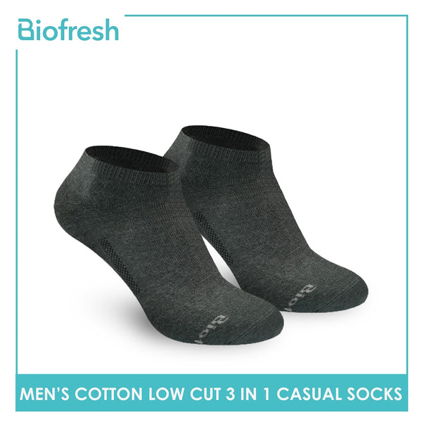 Biofresh RMCKG12 Men's Low Cut Casual Socks 3 pairs in a pack (4776144994409)