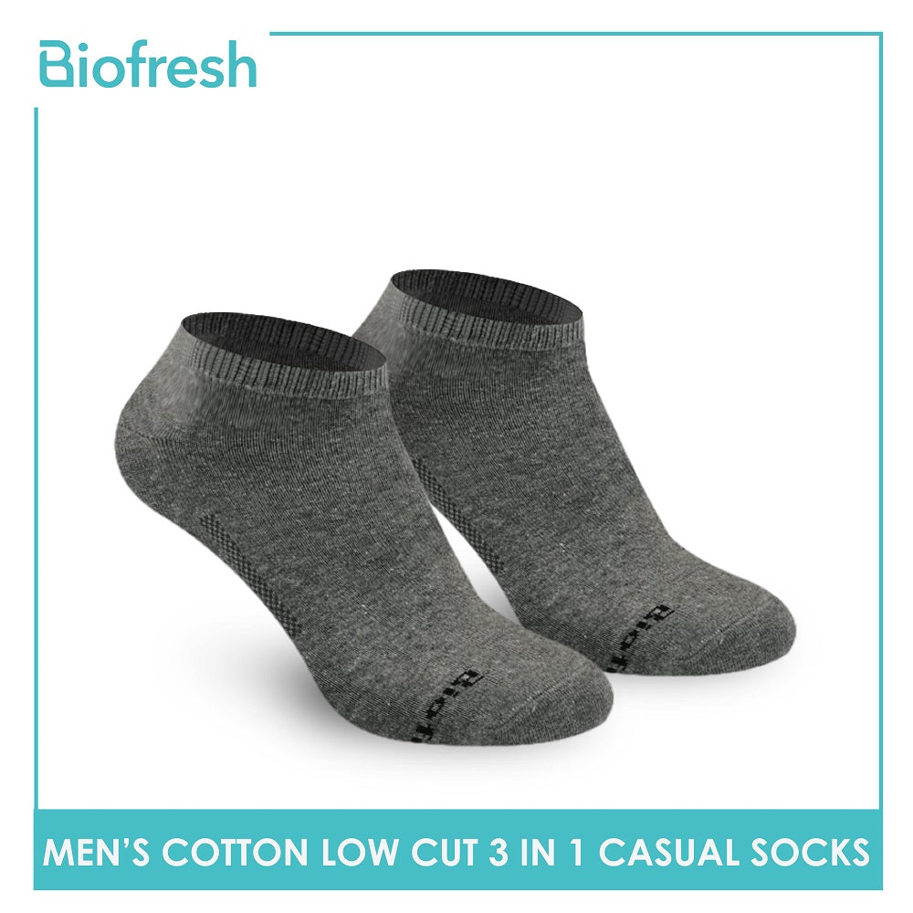 Biofresh RMCKG12 Men's Low Cut Casual Socks 3 pairs in a pack (4776144994409)
