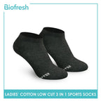 Biofresh RLSKG22 Ladies Thick Cotton Low Cut Sports Socks 3 pairs in a pack (4369419141225)