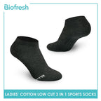 Biofresh RLSKG22 Ladies Thick Cotton Low Cut Sports Socks 3 pairs in a pack (4369419141225)