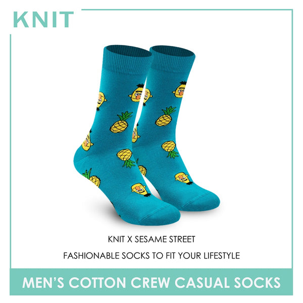 Knit KMSS9203 Men's Cotton Crew Casual Socks 1 pc (4365638828137)